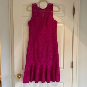 Eliza J Lace Midi Dress